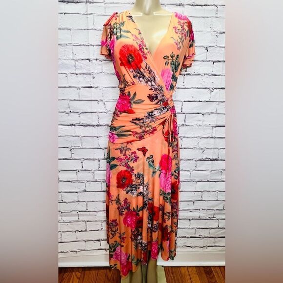 Anthropologie Maeve Simone Floral Midi Dress size Small - Picture 3 of 8